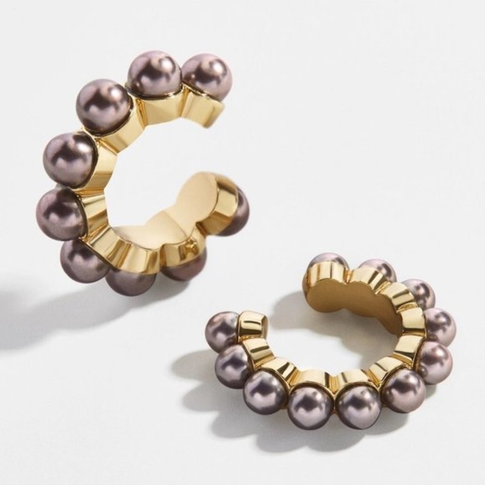 Anthropologie Pearl Ear Cuff Set